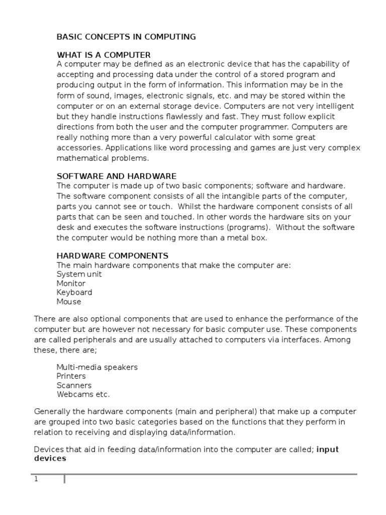 Computer Appreciation | PDF | Computer Hardware | Spreadsheet