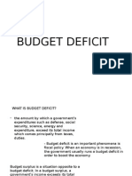 Budget Deficit and National Debt