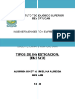 Tipos de Investigacion 