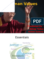 Human Values: Presented By: Abhay Yadav Vishal Guleria