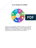 Tarea de Formacion de Sociocultural 1 Parcial Teoría de Las Inteligencias Múltiples