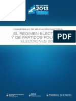 El Régimen Electoral y de Partidos Políticos