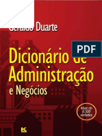 Dicionario de Administracao e N - Geraldo Duarte