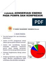 Teknik Konservasi Energi Pada Pompa Dan Kompresor