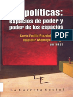 Geopoliticas Espacios de Poder y Poder de Los Espacios PDF