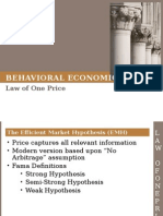 Behavioral Economics: Law of One Price