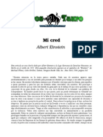 Einstein, Albert - Mi Credo