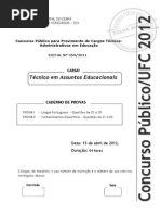 UFC-CE CCV Técnico Em Assuntos Educacionais 2012