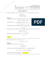 Corrección Segundo Parcial de Cálculo III (Ecuaciones Diferenciales), 12 de Octubre de 2015 (Tarde)