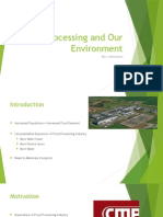 Food Processing Impact on Environment & Sustainable Solutions