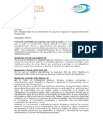 Carta de Cumplimiento de Requisitos Legales - Comunicado de Compromiso Gerencial Contrato 078