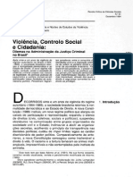 ADORNO-Violencia, Controlo Social e Cidadania