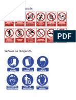 Señales de Prohibición, Informacion, Advertencia