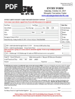 Color Run Entry Form