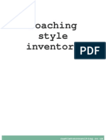 Coaching Style Inventory