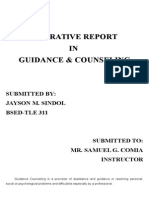 Narrative Report in Guidance and Counseling Jayson