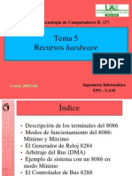 Recursos de Hardware Tema 8086