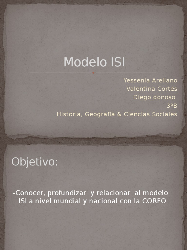 Modelo ISI: Ventajas y Desventajas | PDF | Ciencias económicas ...