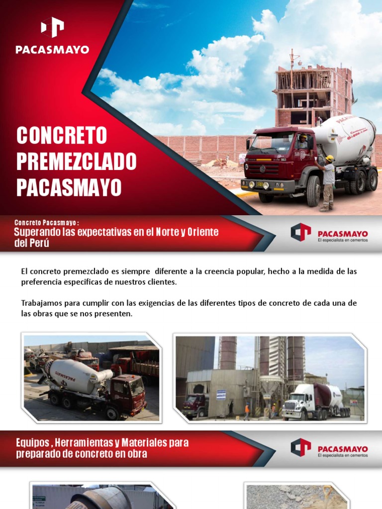 Concreto premezclado: Un servicio integral para obras de calidad | PDF ...