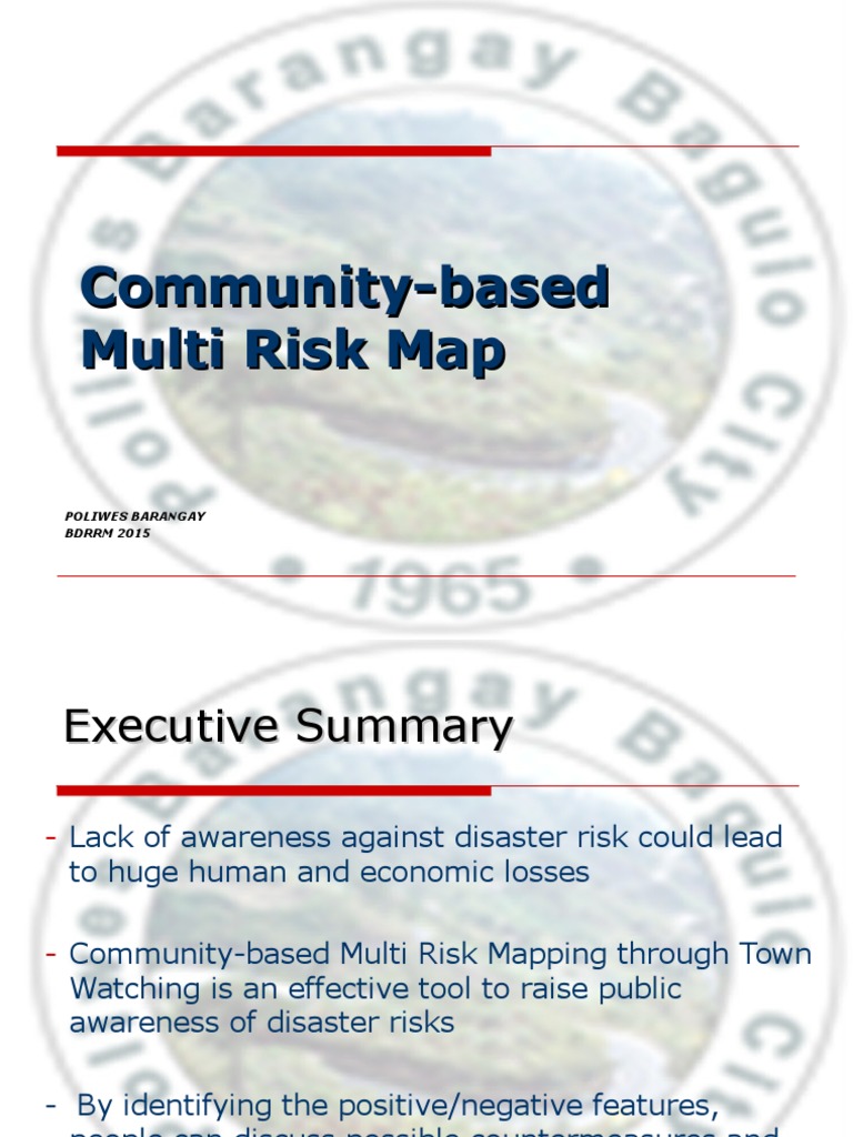 Community Based Risk Mapping | PDF | Disaster Risk Reduction | Risk ...