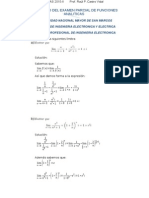 Balotario Del Examen Parcial de Funciones Analiticas