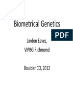 Biometrical Genetics LJE Boulder 2012 PDF