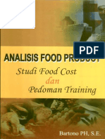Analisis Food Product Studi Food Cost Dan Pedoman Training