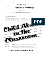 Child Abuse in the Classroom