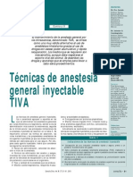 Técnicas de Anestesia General Inyectable TIVA