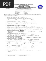 Soal UTS Matematika Kelas 8