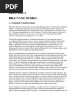 Drainage Design: 4.1 General Considerations