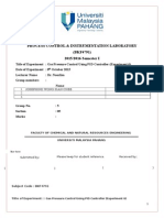 Process & Instrumental Control Lab Report