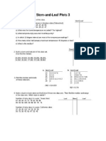 Stem and Leaf Plots