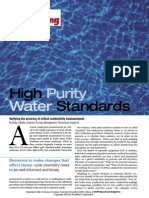 High Purity Water Standards