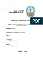 Determinación de Glucosa y Glucógeno