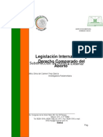 Legislación y derecho comparado sobre el aborto