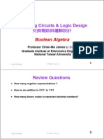 Switching Circuits & Logic Design: Boolean Algebra