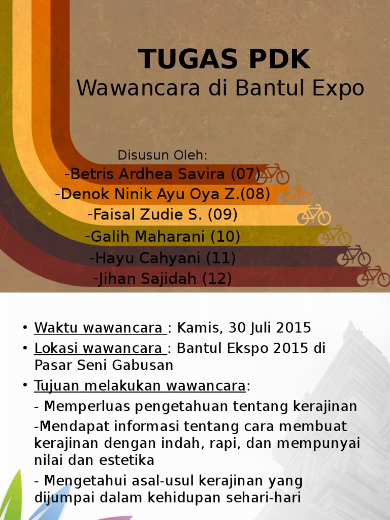 Wawancara Kerajinan di Bantul Expo | PDF