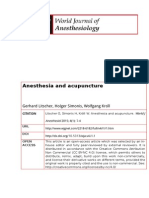 Anesthesia and Acupuncture: Gerhard Litscher, Holger Simonis, Wolfgang Kroöll