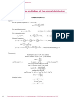 MF9 Formula Sheet - List of Formulas