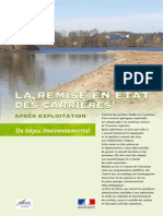 La Remise en Etat Des Carrieres Apres Exploitation PDF