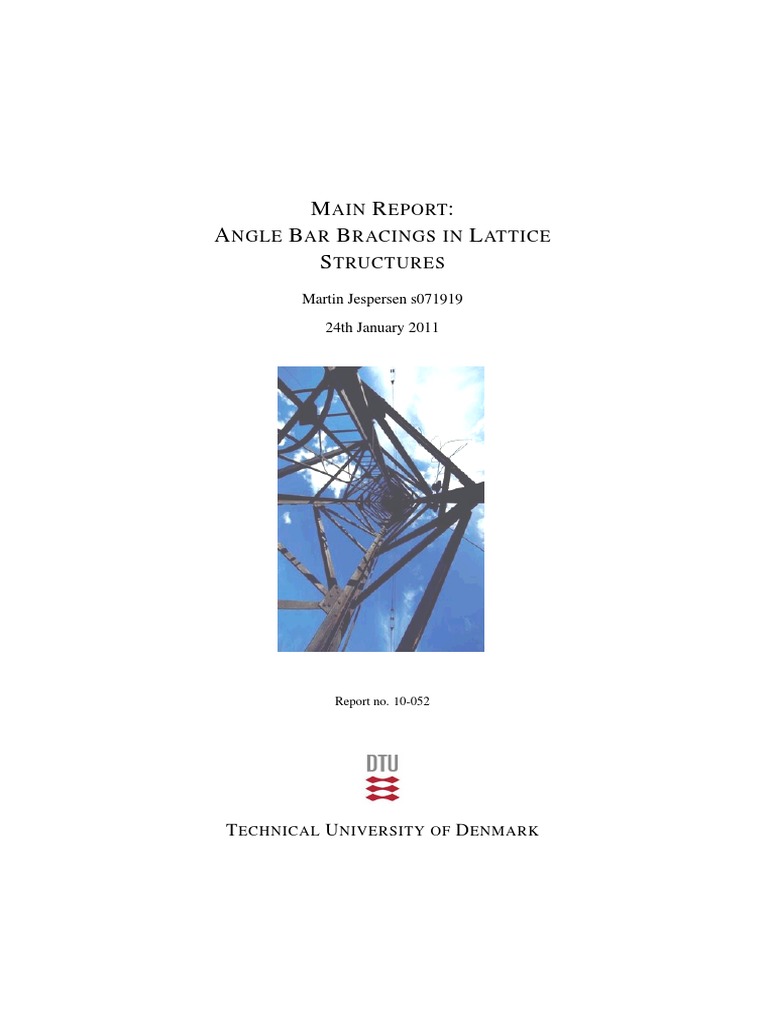 Bracing in Lattice Structures | PDF | Buckling | Plasticity (Physics)