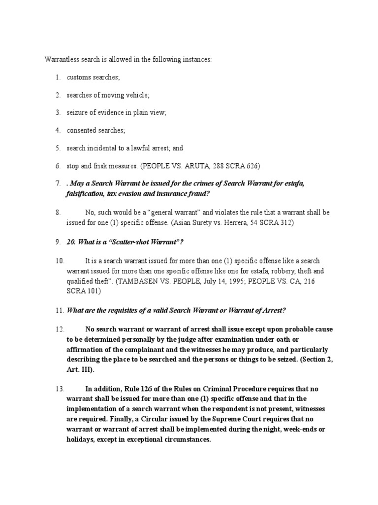 4th amendment summary picture