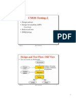CMOS Testing-2: Design and Test Flow: Old View
