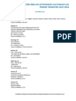 Programa Acti Cultu 1er Trimestre 2015 16