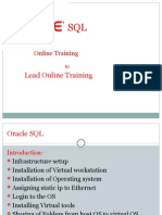 Best Oracle SQL Online Training With Certification