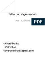 Clase 1 Taller de Programacion