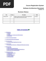 Example - Software Architecture Document