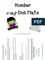 Number Play Doh Mats
