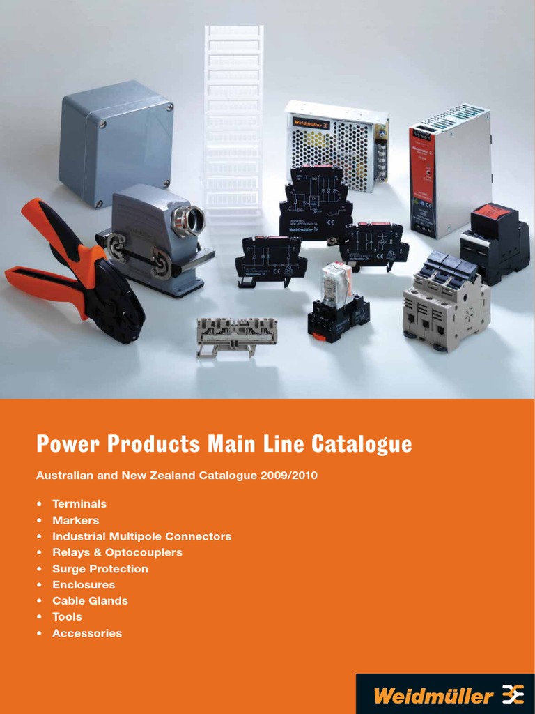 Weidmuller Power Products Catalogue Electrical Connector Electrical